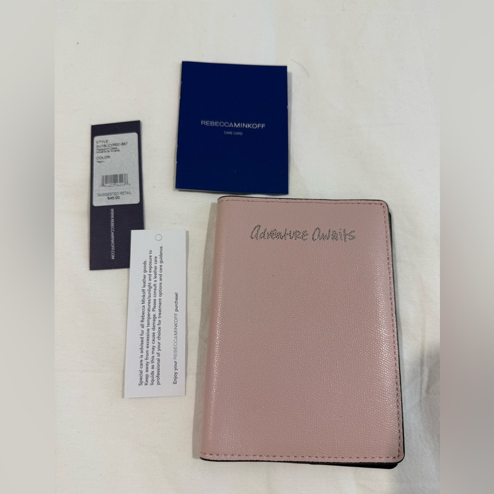 Rebecca Minkoff Pink Leather Passport Holder